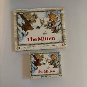 The Mitten two books hardcover